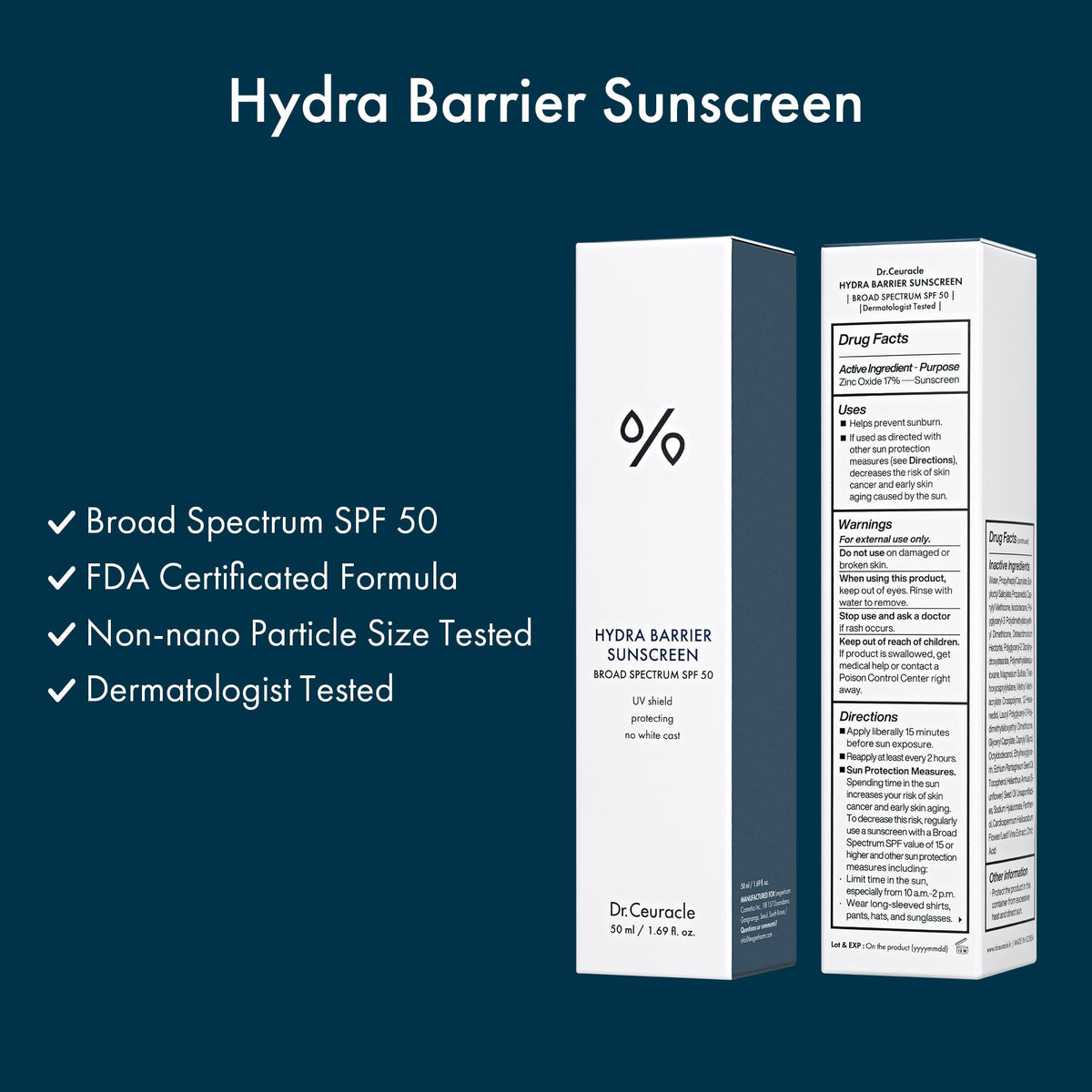 Dr.Ceuracle product applied on hand demonstrating smooth blendability benefit