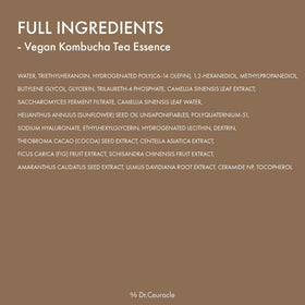 Dr.Ceuracle kombucha centella ceramide visual highlighting core soothing and barrier support
