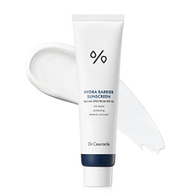 Dr.Ceuracle front packaging showing SPF 50 protection and compact design benefit