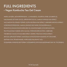 Dr.Ceuracle label close-up showing ingredient clarity and vegan formulation
