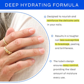 Dr. Dana applicator wand delivering precise nail hydration