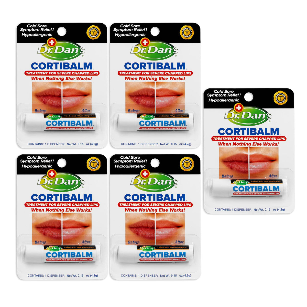 Dr. Dan's front packaging showing product benefits and compact design