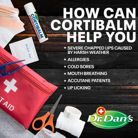 Dr. Dan's ingredients label closeup showing hydrocortisone and simple blend