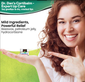 Dr. Dan's open jar texture revealing thick protective balm