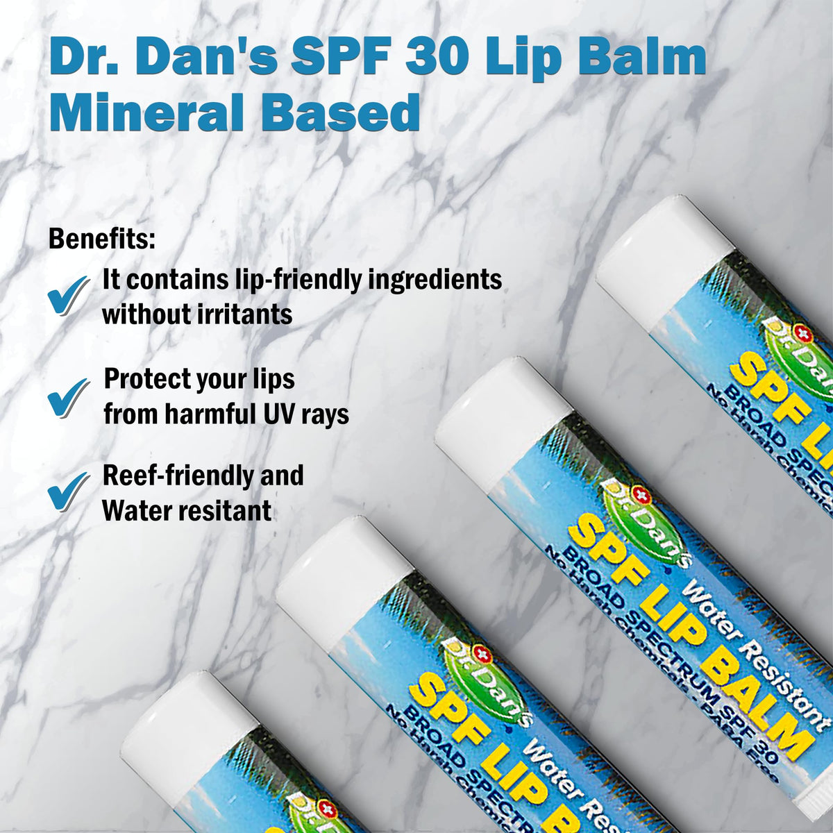 Dr. Dan's single stick open displaying smooth balm and easy application