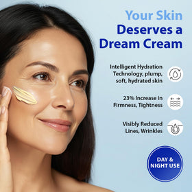 Dr. Denese cream open with silky texture showing smooth application benefit