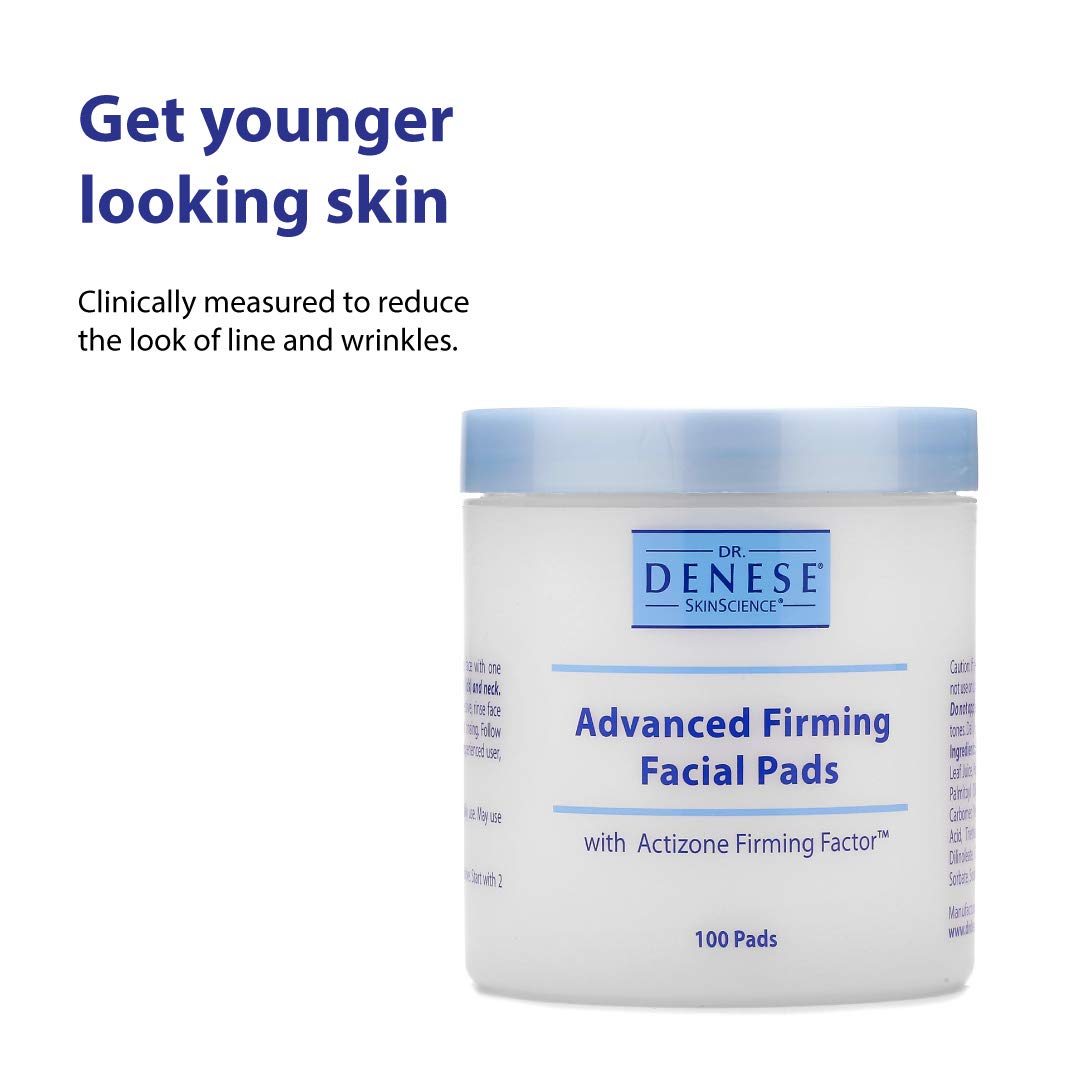 Dr. Denese ingredient label highlighting glycolic acid and peptides for smoother skin
