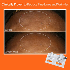Dr. Dennis Gross product next to everyday items showing size and treatment count for clarity