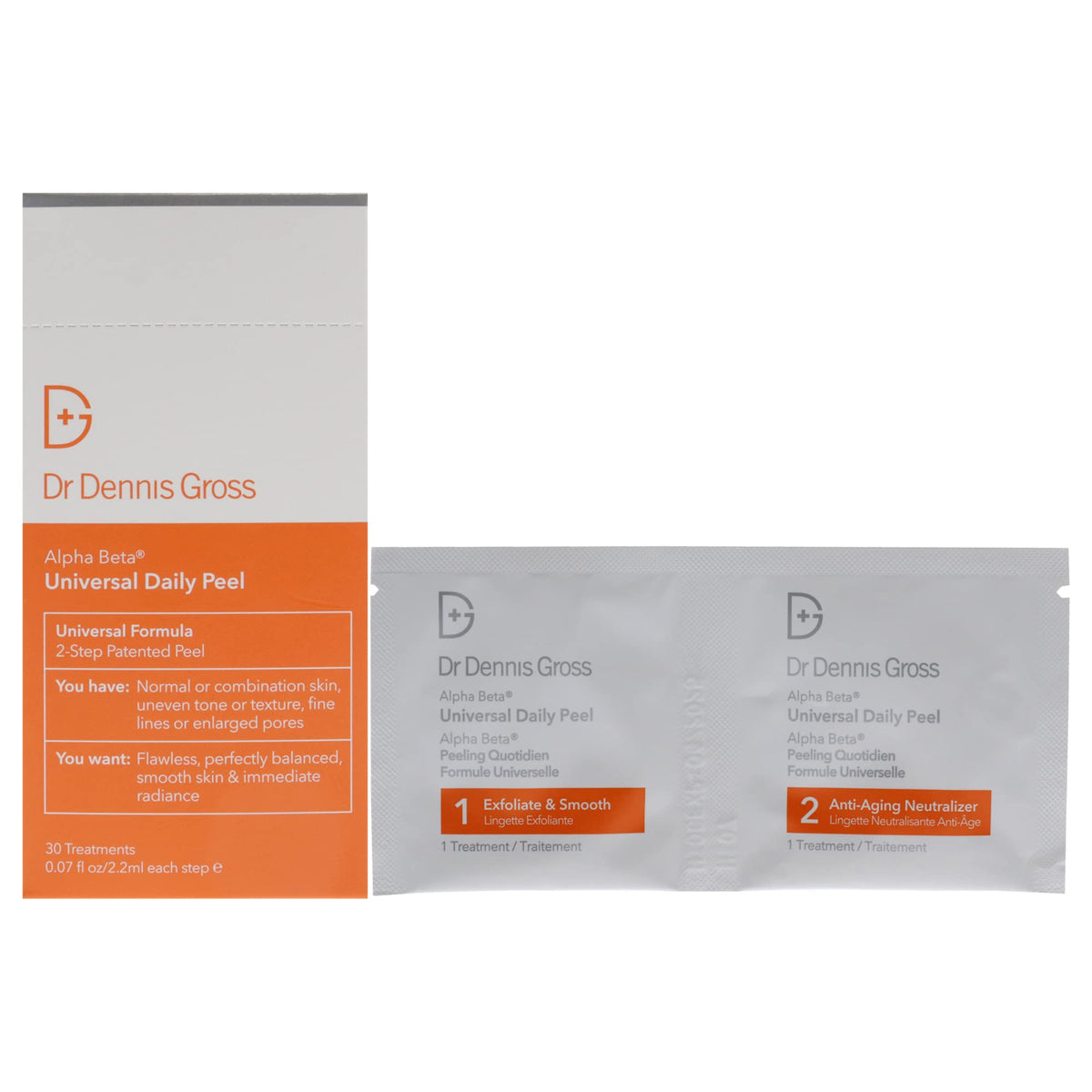 Dr Dennis Gross front packaging showing product and benefits