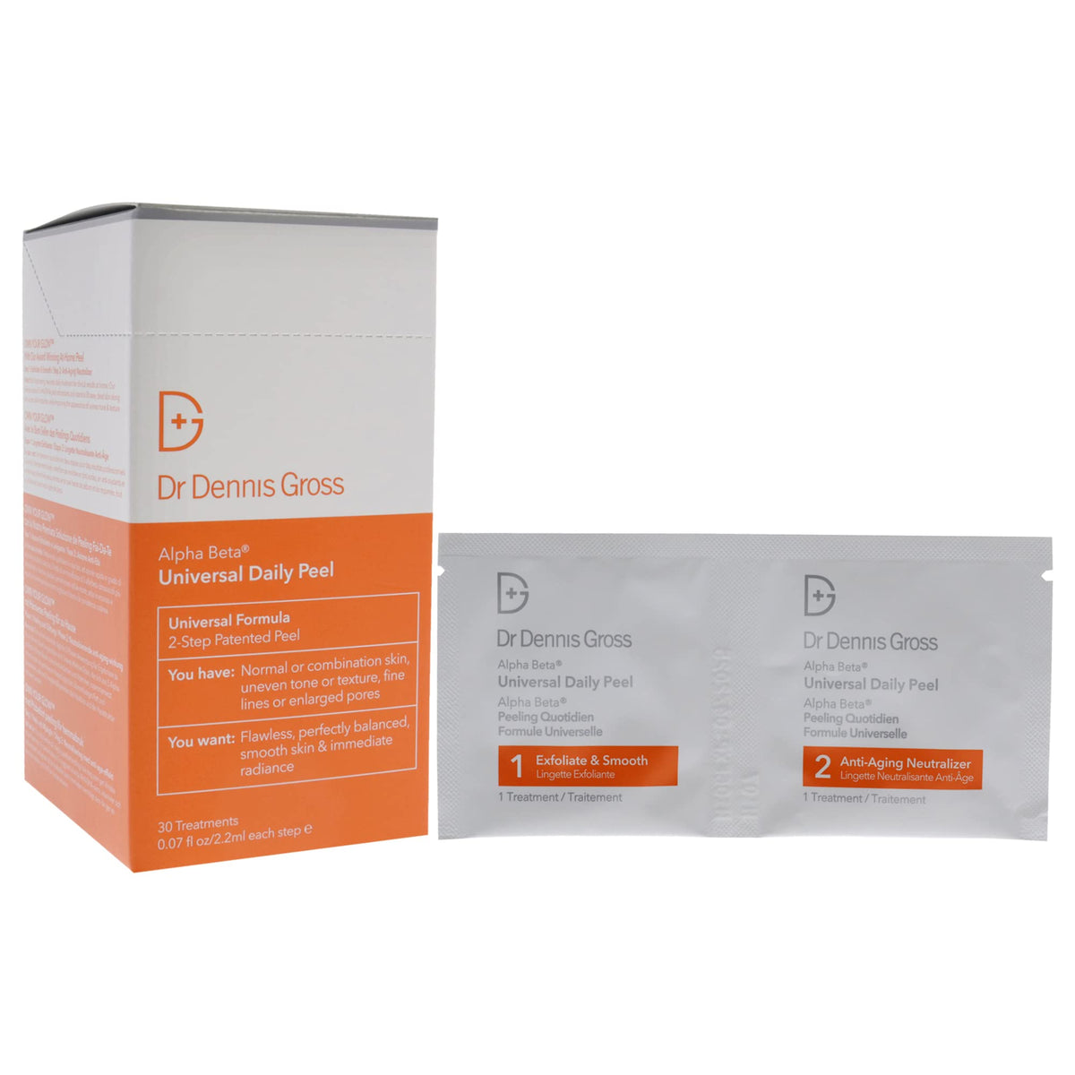 Dr Dennis Gross Step 2 bottle label detail showing antioxidant hydration
