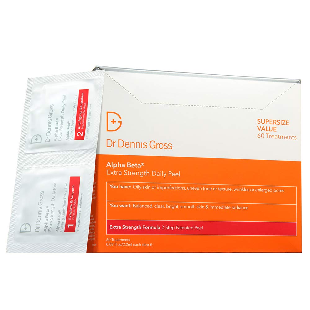 Dr. Dennis Gross front packaging showing 60 treatments and benefits