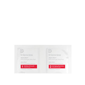 Dr. Dennis Gross close-up of Step 1 and Step 2 pads demonstrating controlled application