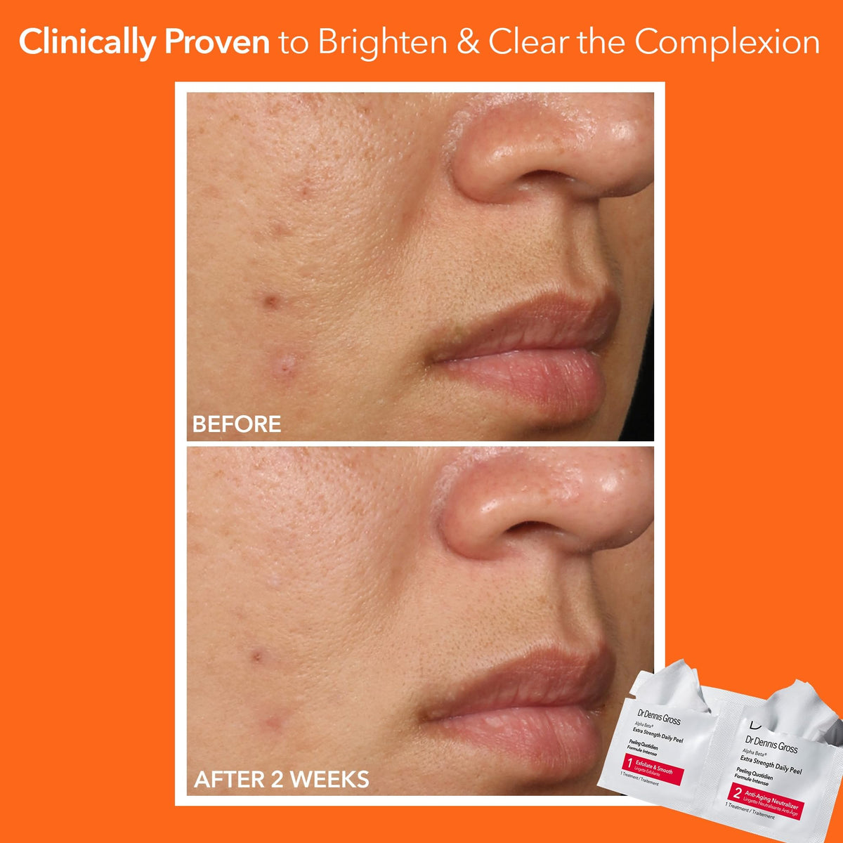 Dr. Dennis Gross step two hydrating pad detail that soothes and neutralizes