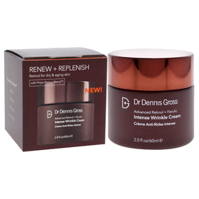 Dr Dennis Gross cream applied to hand showing quick absorption and non-greasy finish
