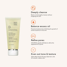 Dr Dennis Gross foam lather on hand demonstrating gentle cleansing action