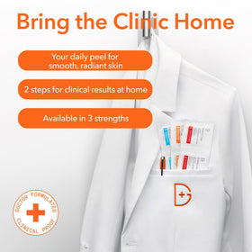Dr. Dennis Gross size comparison next to coin showing compact travel benefit