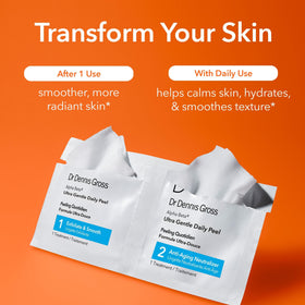 Dr. Dennis Gross step 1 texture close-up demonstrating gentle exfoliation