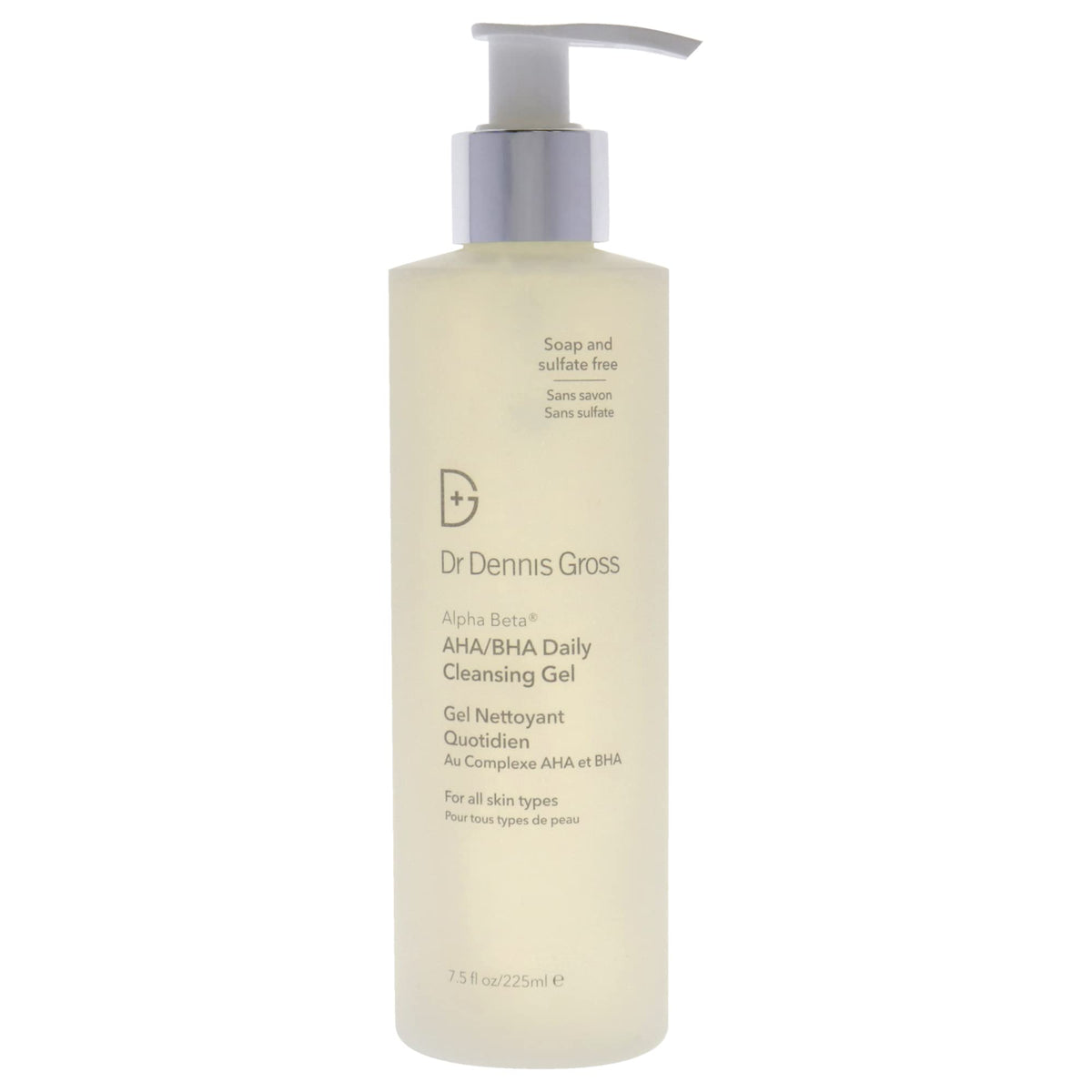 Dr Dennis Gross gel texture close-up showing cushiony lather and exfoliation