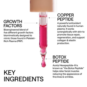 Dr. Diamond's Metacine dropper dispensing serum emphasizing precise application and control
