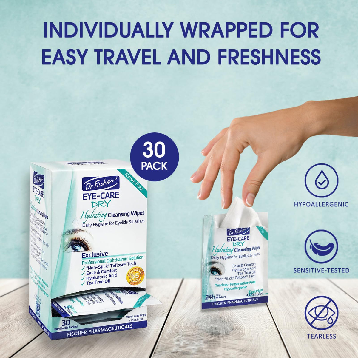 Close-up of Dr. Fischer ingredients label showing key extracts