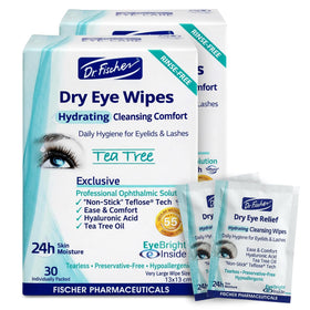 Dr. Fischer front packaging showing 60 wipes and product benefits