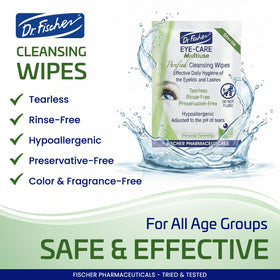 Dr. Fischer ingredients label close-up highlighting preservative-free formula