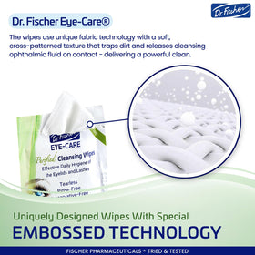 Dr. Fischer wipe removing eye makeup effectively with minimal rubbing