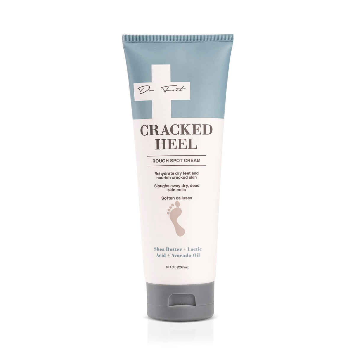 Dr. Foot front packaging showing 8 fl oz tube and product benefit