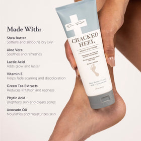 Dr. Foot label close-up detailing ingredients and usage directions