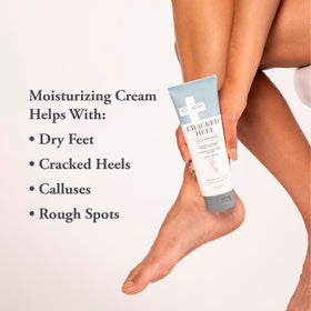 Dr. Foot tube beside ruler showing 8 oz size for travel and home