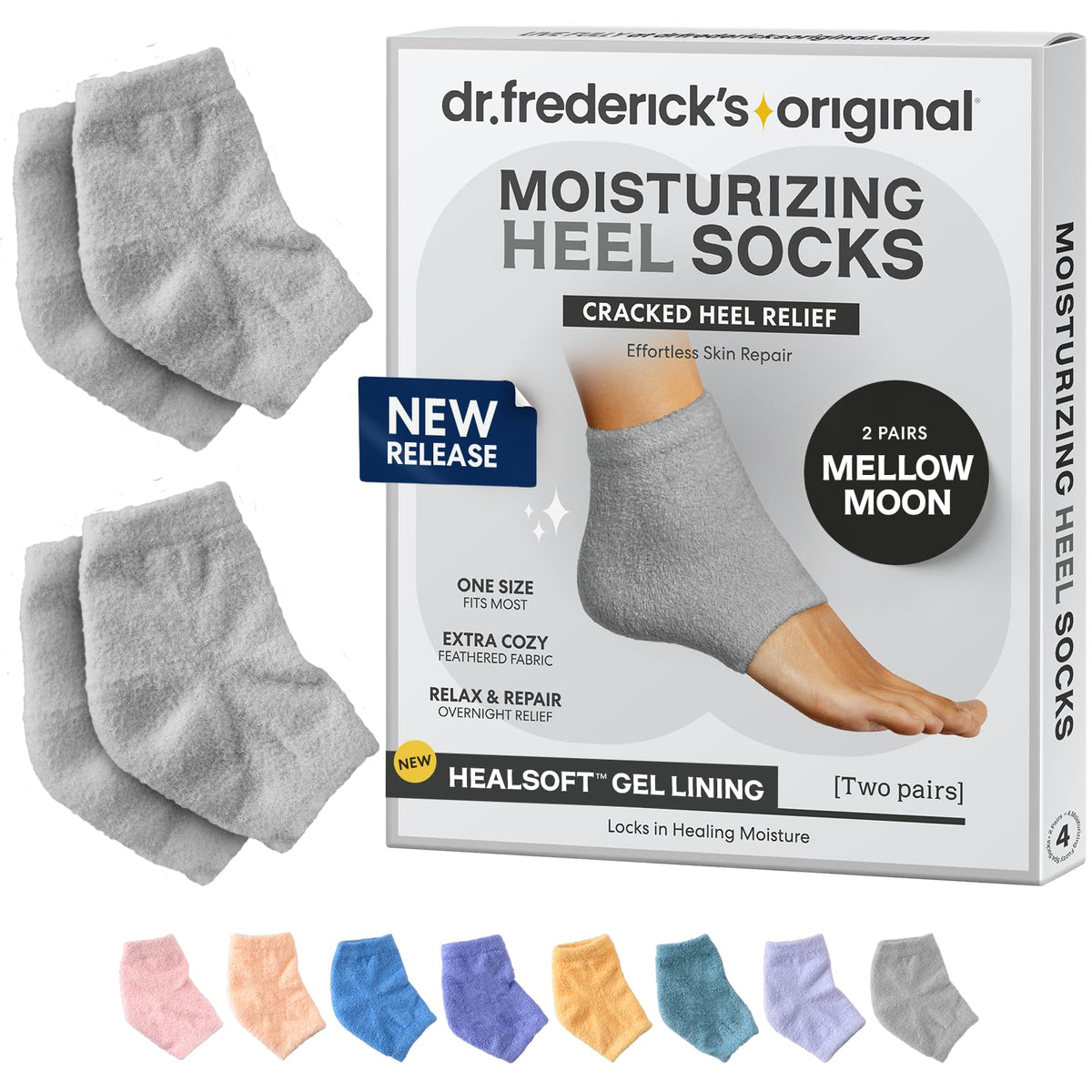 Dr. Frederick's front packaging showing two pairs and benefits