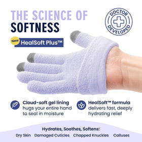 Dr. Frederick's close-up of HealSoft Plus gel lining illustrating deep hydration