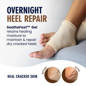 Dr. Frederick's gel lining close-up showing moisture-locking gel cushion