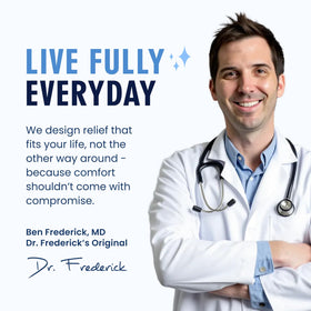 Dr. Frederick's gift box lifestyle shot showing self-care present idea