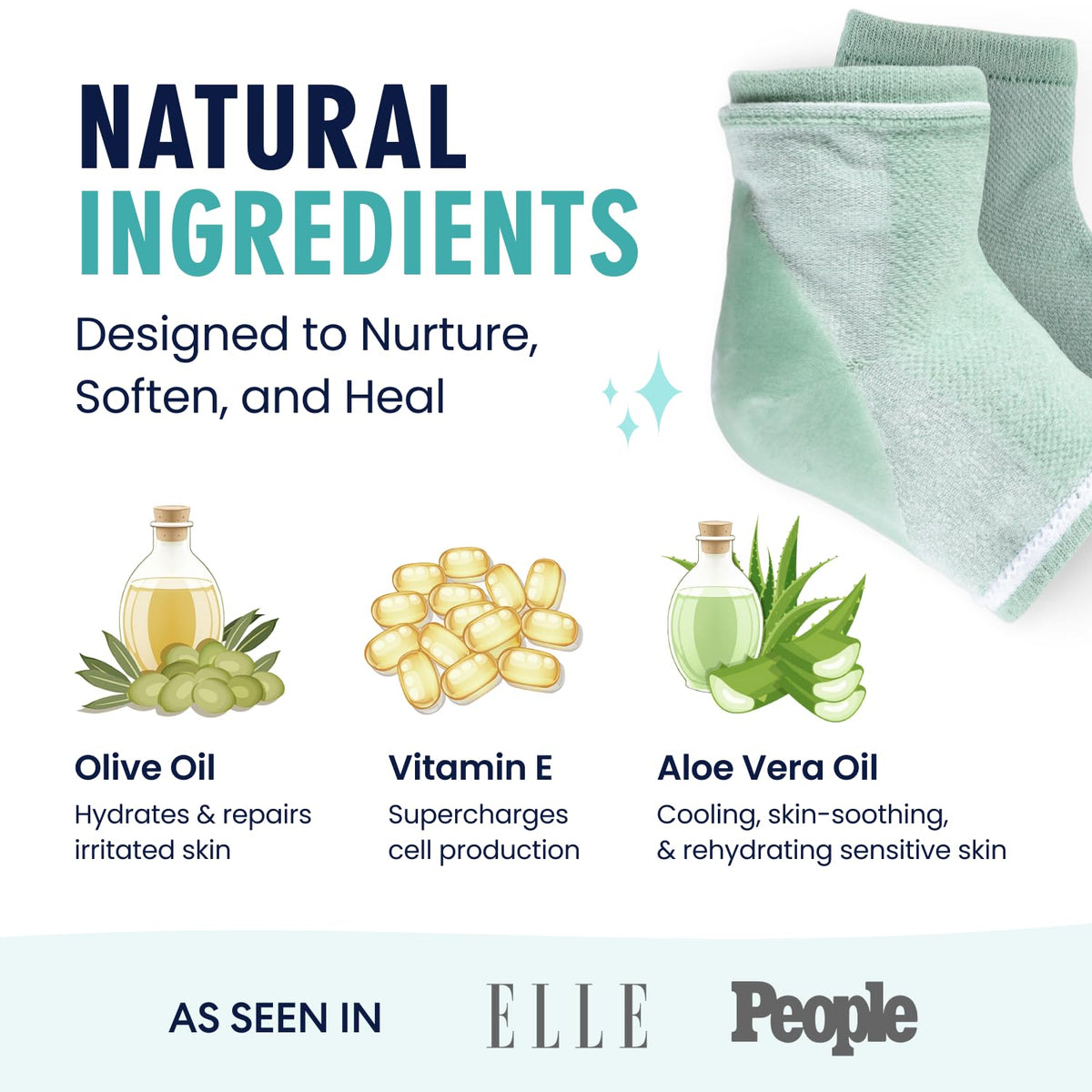 Dr. Frederick's ingredient label highlighting olive, jojoba and vitamin E benefits