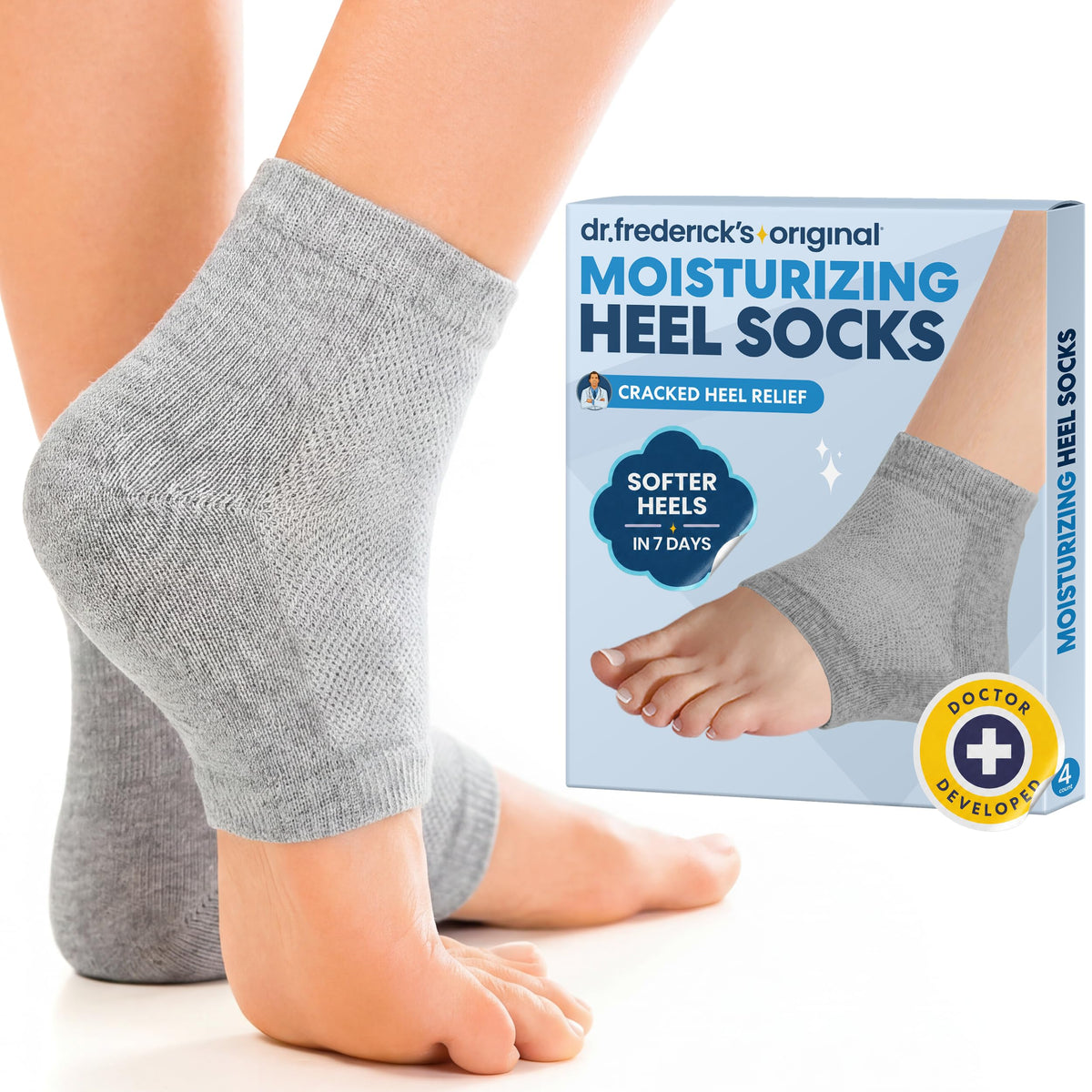 Dr. Frederick's Original front packaging showing two pairs and benefits