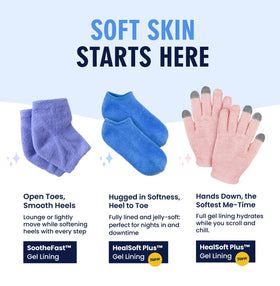 Dr. Frederick's Original socks folded in travel bag illustrating portable self-care