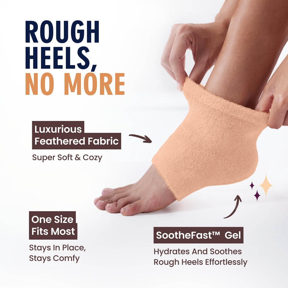 Dr. Frederick's fuzzy exterior texture for warmth and comfort
