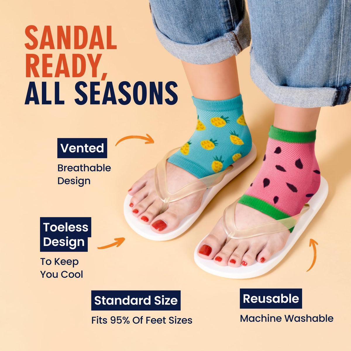 Dr. Frederick's socks worn while relaxing providing overnight hydration