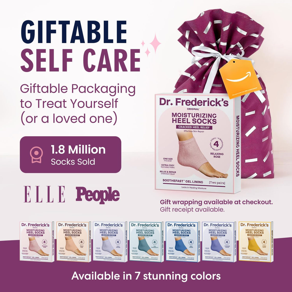 dr. frederick's two pairs rolled for gift display showing presentable packaging