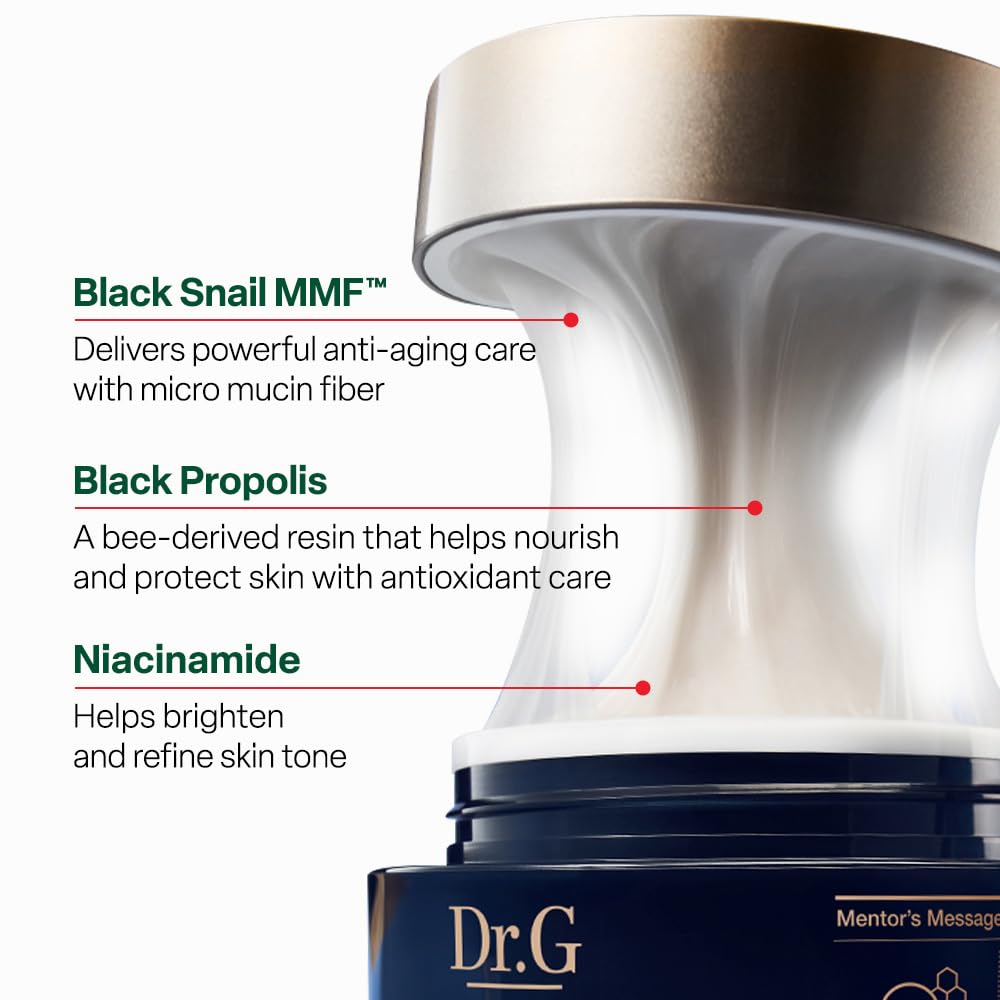 Dr. G cream swatched on hand demonstrating absorption and lightweight finish