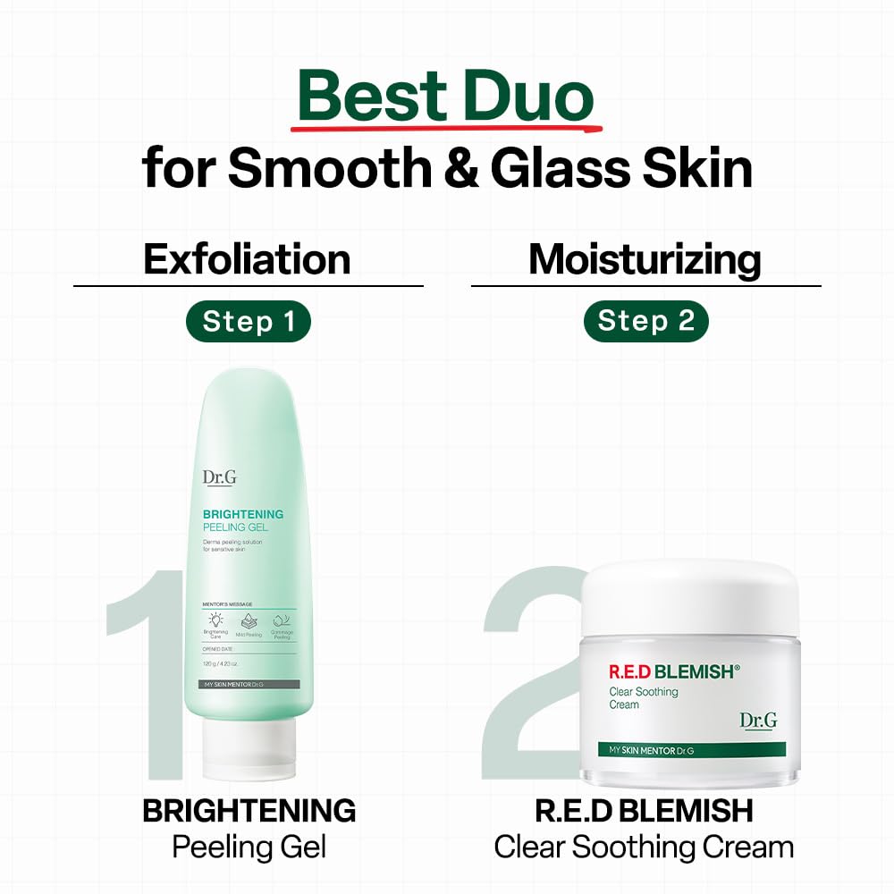 Dr. G jar on bathroom counter in skincare routine offering daily use benefit