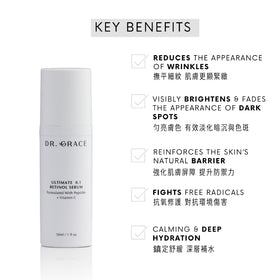 Hand applying Dr. Grace serum to skin demonstrating gentle absorption