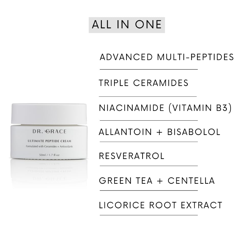 Dr. Grace jar on bathroom shelf lifestyle suggesting daily skincare routine benefit