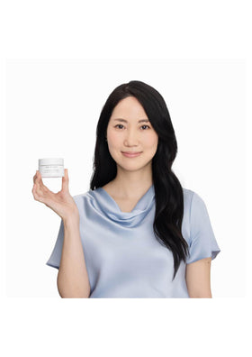Dr. Grace pump and cap detail for controlled dispensing and hygienic use