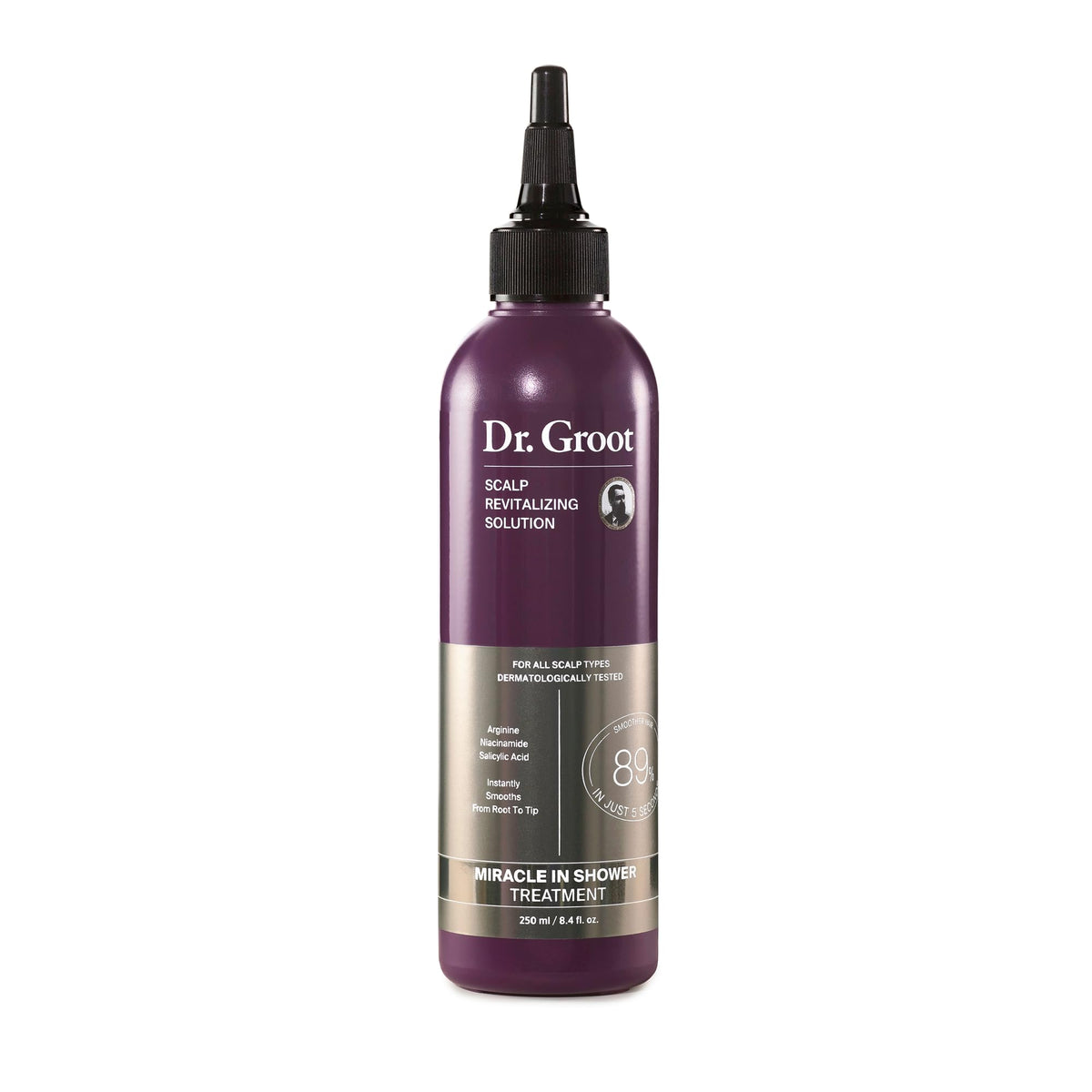 Dr. Groot front bottle view showing clear branding and quick-use benefit