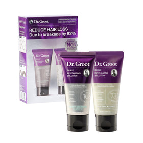 Dr. Groot front packaging travel set for easy packing and consistent routine