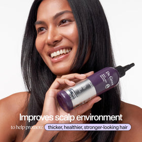 Dr. Groot scalp massage demonstrating exfoliation and buildup removal