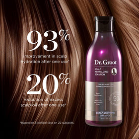 Dr. Groot foamy lather texture demonstrating a light and cleansing foam