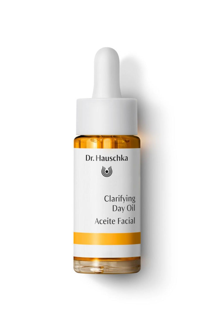 Dr. Hauschka front packaging showing bottle and label, highlights brand clarity
